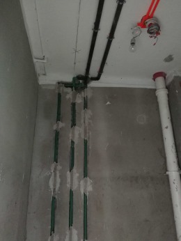 东易日盛青建白鹭洲在施工地